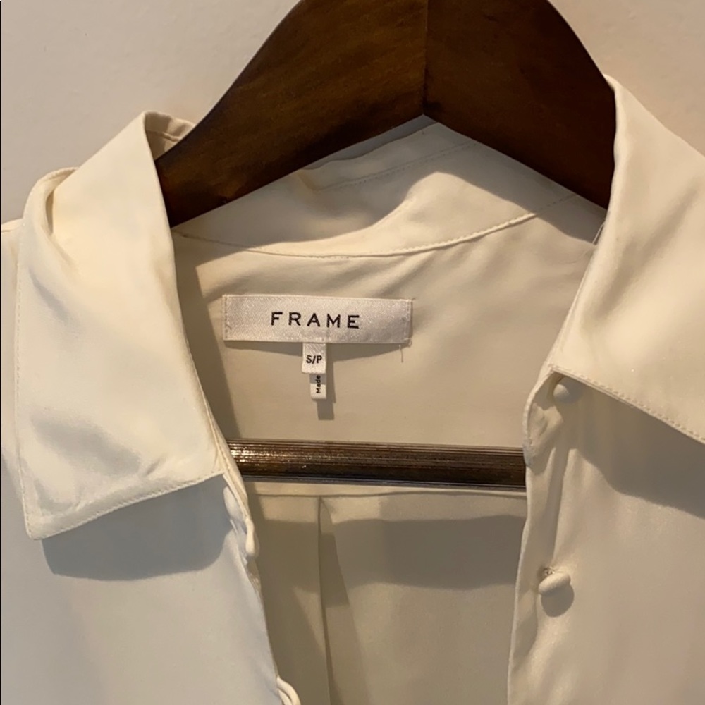 Frame denim lightly worn button down - Picture 2 of 2